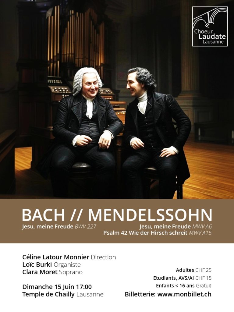 Affiche concert Bach // Mendelssohn